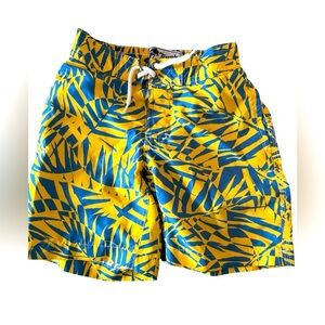 EUC Boys' Size 5 Yellow and Blue Swim Trunks**